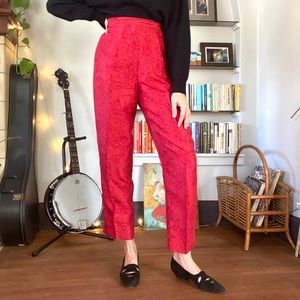 Vintage Silk Paisley Pants - Perfect for V-Day! ♥️